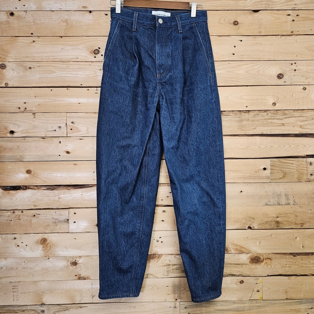 Denim Forum Aritzia The Luanne High‎ Rise Tapered Jeans Indigo Blue 25
